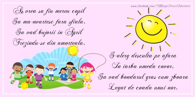 As vrea sa fiu mereu copil