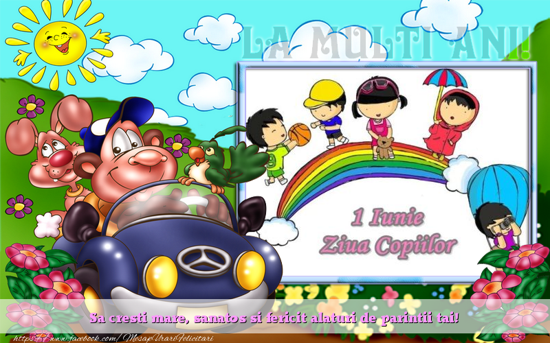 La multi ani. Sa cresti mare, sanatos si fericit alaturi de parintii tai!