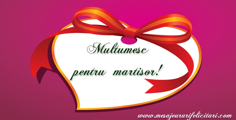 Multumesc pentru martisor!