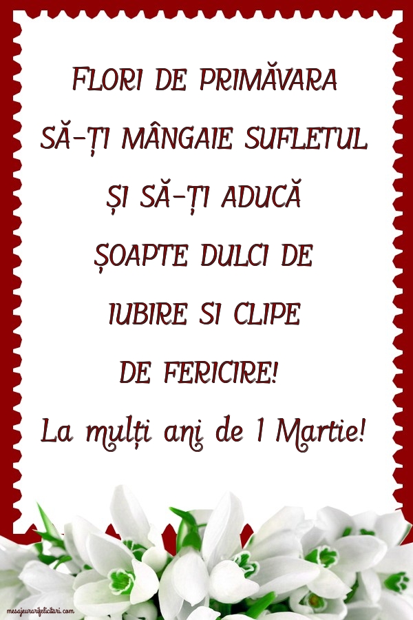 La mulți ani de 1 Martie!