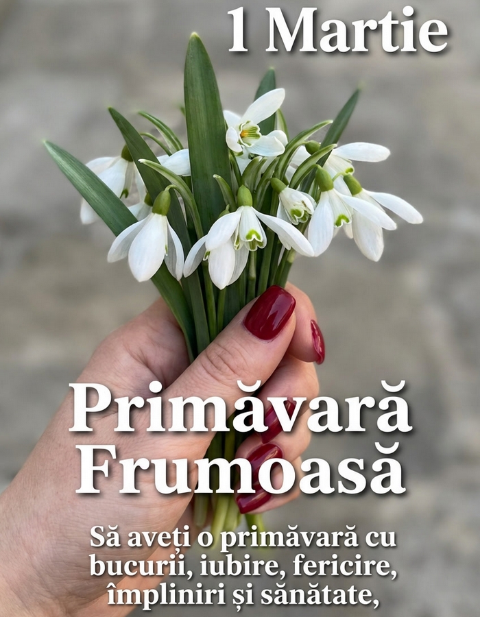 Felicitari de 1 Martie - Să aveți o primăvară cu bucurii - mesajeurarifelicitari.com