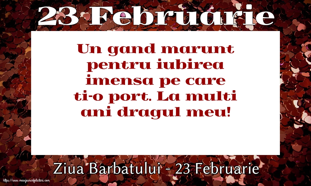 Felicitari de 23 Februarie - 23 Februarie - Ziua Barbatului - 23 Februarie - mesajeurarifelicitari.com