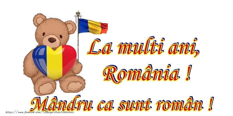 Felicitari de 24 Ianuarie - La multi ani Romania! Mandru ca sunt roman! - mesajeurarifelicitari.com