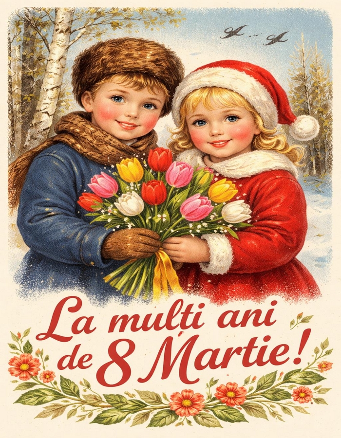 Felicitare de 8 Martie