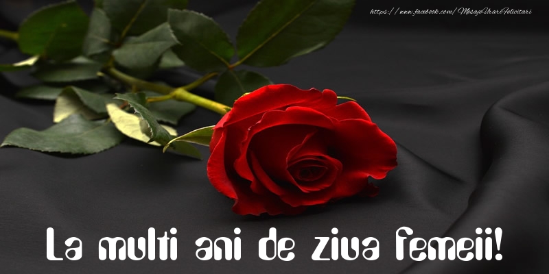 La multi ani de ziua femeii!