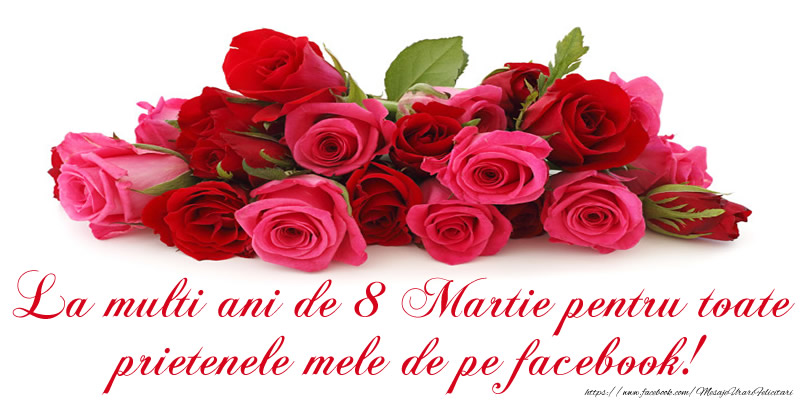 La multi ani de 8 Martie pentru toate prietenele mele de pe facebook!