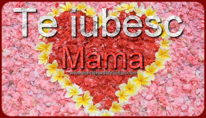 Te iubesc, mama !