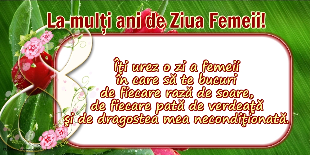 La mulţi ani de Ziua Femeii!