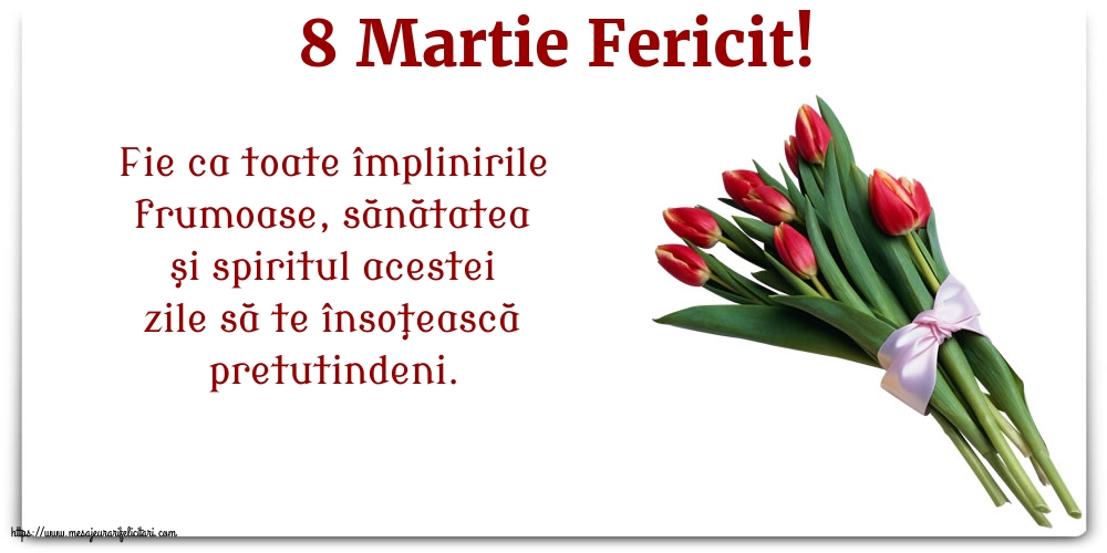 Felicitari de 8 Martie - 🌼🥳 8 Martie Fericit! - mesajeurarifelicitari.com