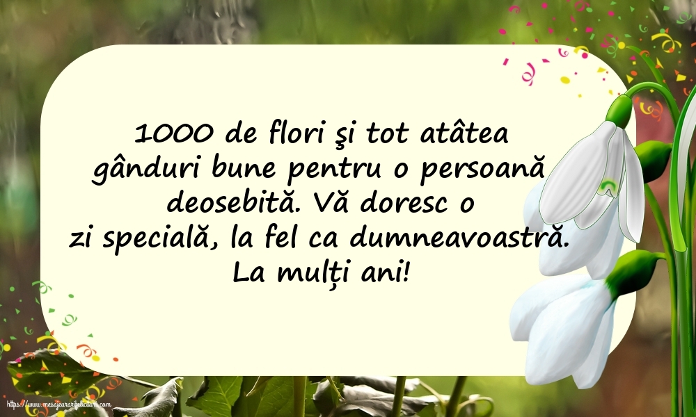 8 Martie La mulți ani!