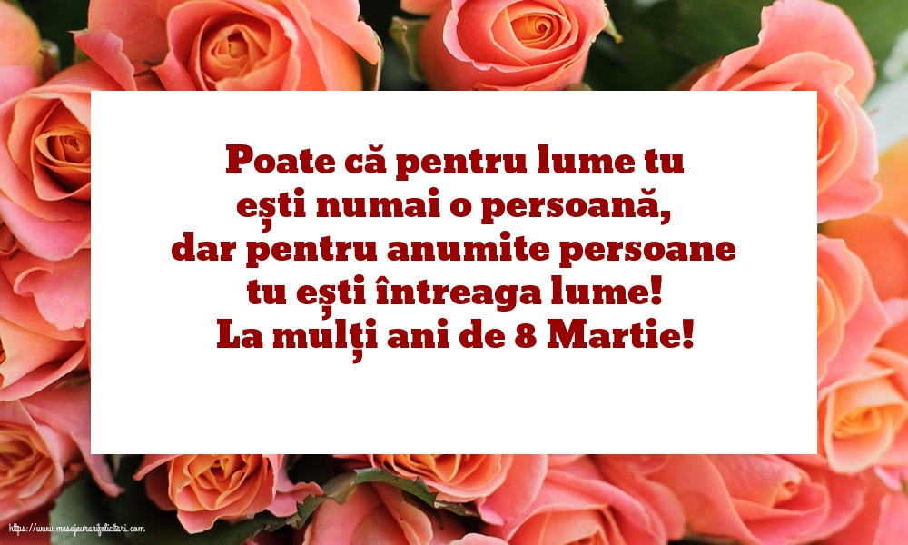 8 Martie La mulți ani de 8 Martie!