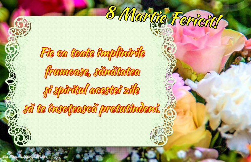 8 Martie 8 Martie Fericit!