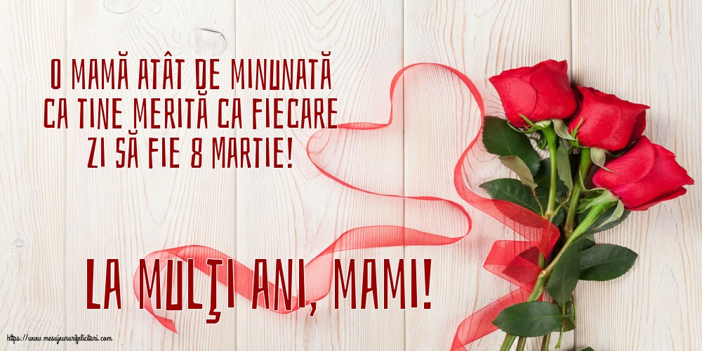 La mulţi ani, mami!