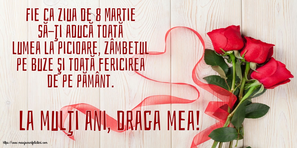 La mulţi ani, draga mea!