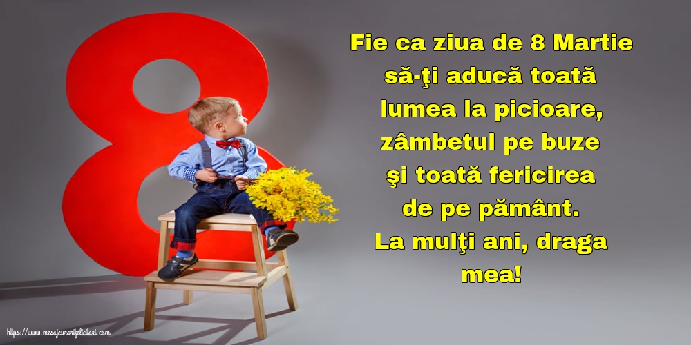 La mulţi ani, draga mea!