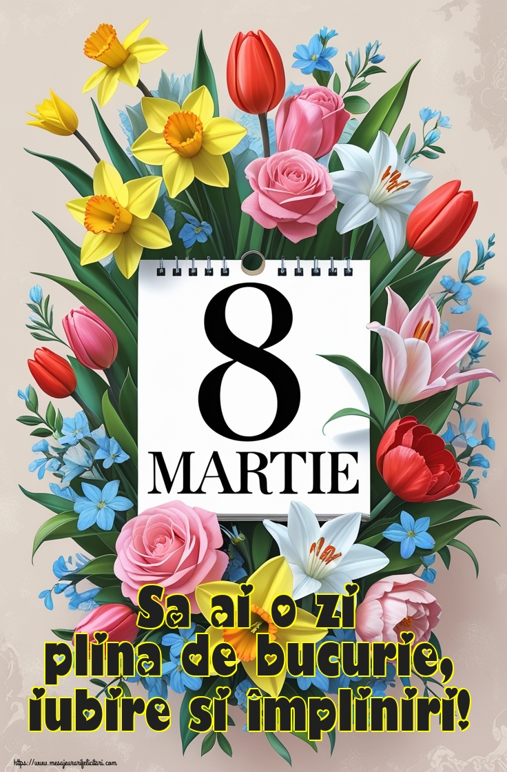 Sa ai o zi plina de bucurie, iubire si împliniri!