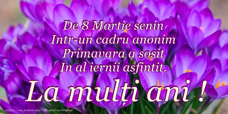 8 Martie Fericit!