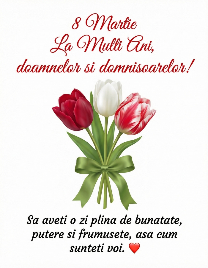 Lalele de 8 martie pentru tine