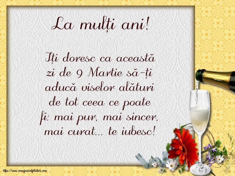 9 Martie La mulți ani!