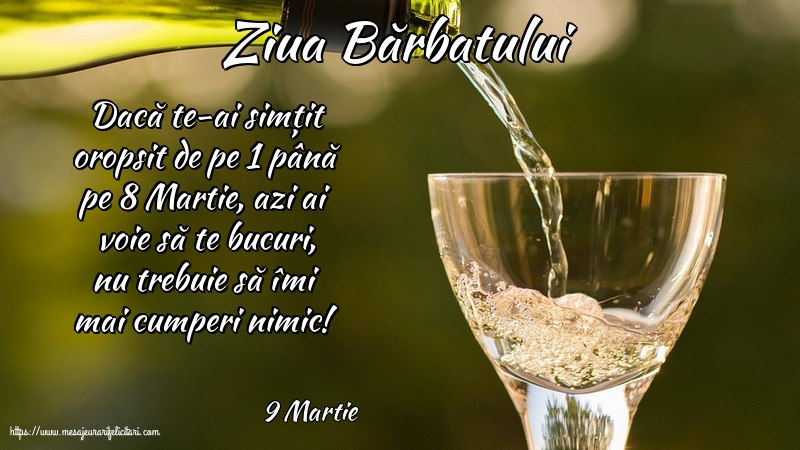 9 Martie - Ziua Bărbatului