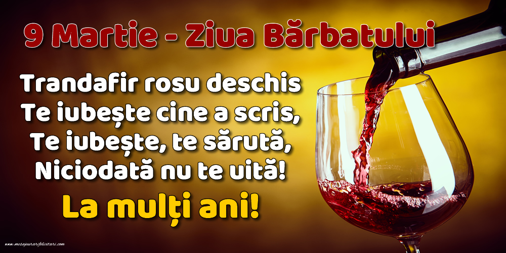Poezie de 9 Martie - Ziua Bărbatului