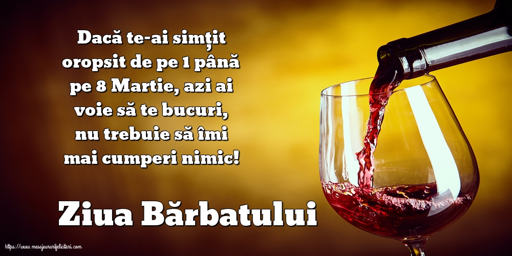 9 Martie 9 Martie - Ziua Bărbatului