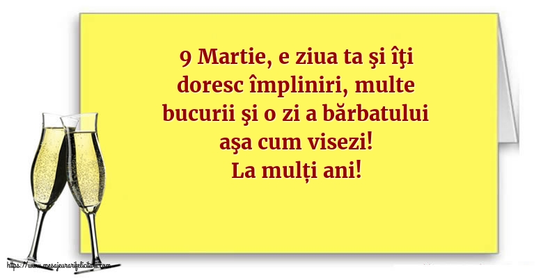 9 Martie La mulți ani!