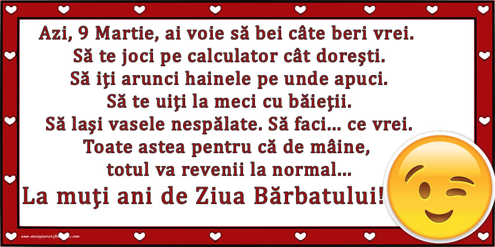 La muți ani de Ziua Bărbatului!