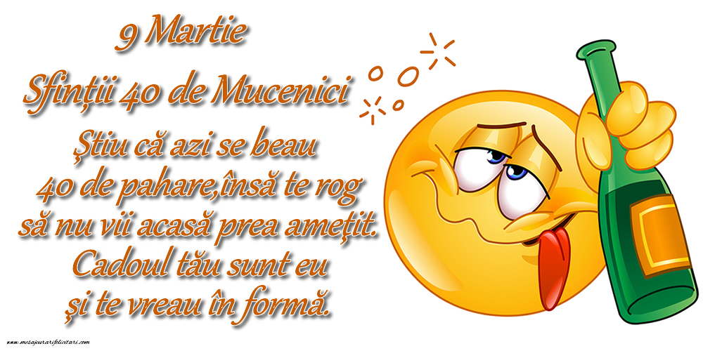 9 Martie Sfinții 40 de Mucenici