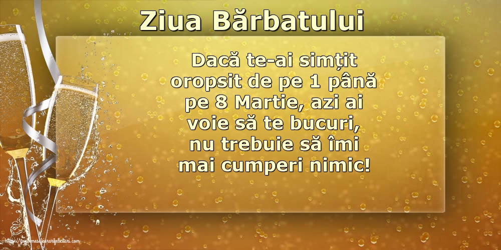 9 Martie - Ziua Bărbatului
