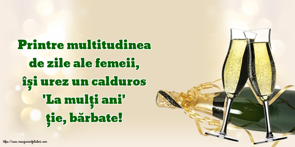 La mulți ani, bărbate!