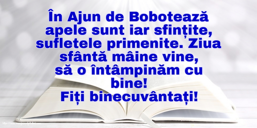Fiți binecuvântați!