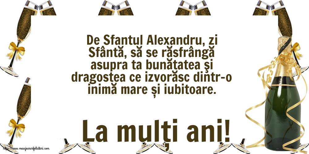 Sfantul Alexandru La mulți ani!