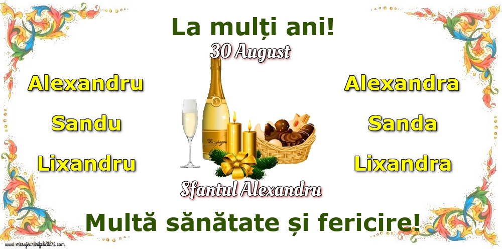 Sfantul Alexandru 30 August - Sfantul Alexandru