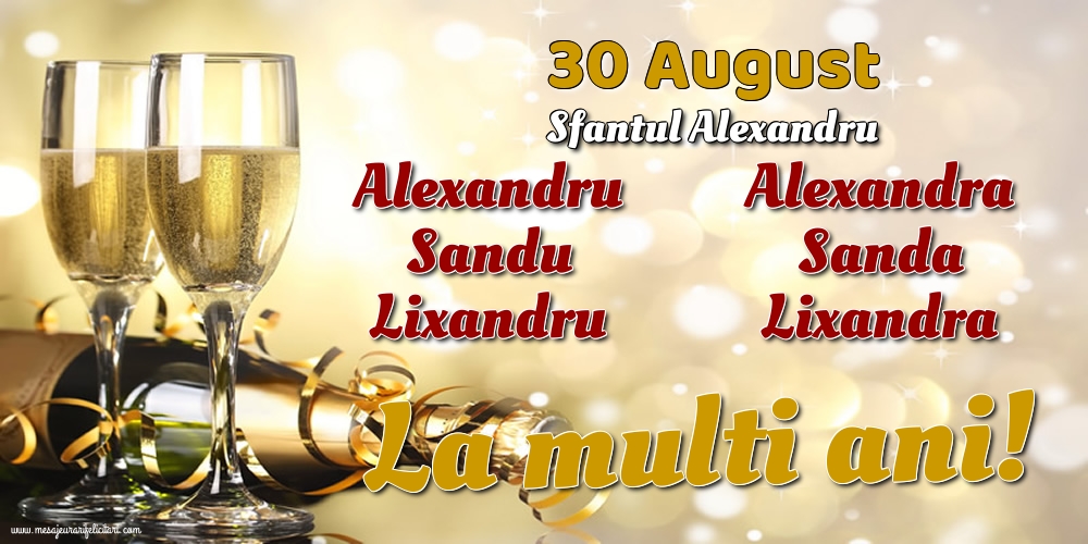 30 August - Sfantul Alexandru