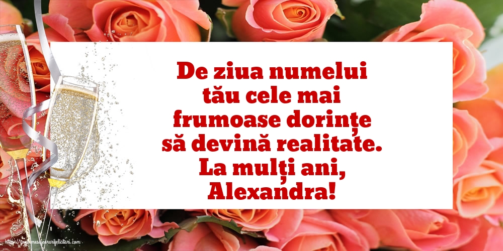 La mulți ani, Alexandra!