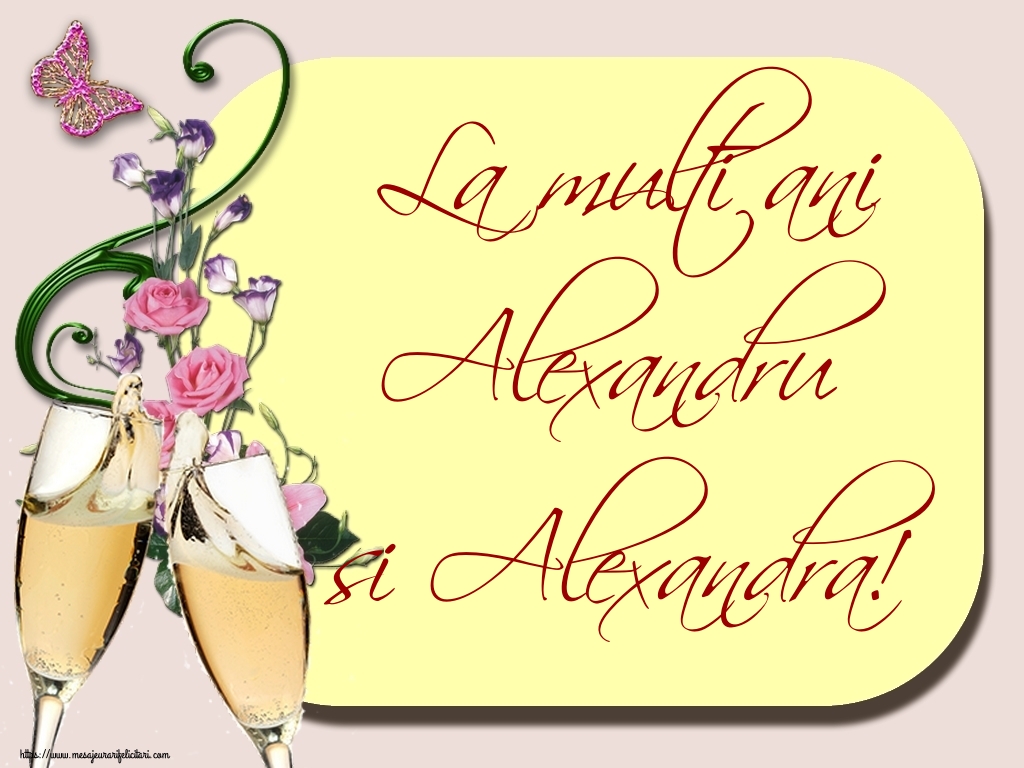 La multi ani Alexandru si Alexandra!