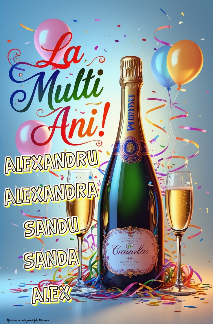 Alexandru Alexandra Sandu Sanda Alex