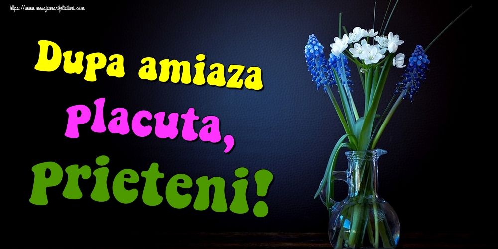 Dupa amiaza placuta, prieteni!