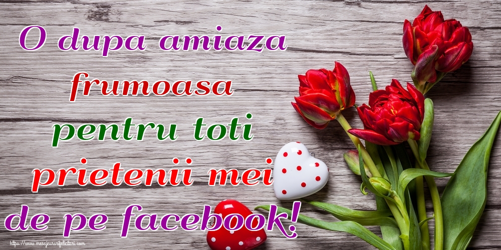 O dupa amiaza frumoasa pentru toti prietenii mei de pe facebook!