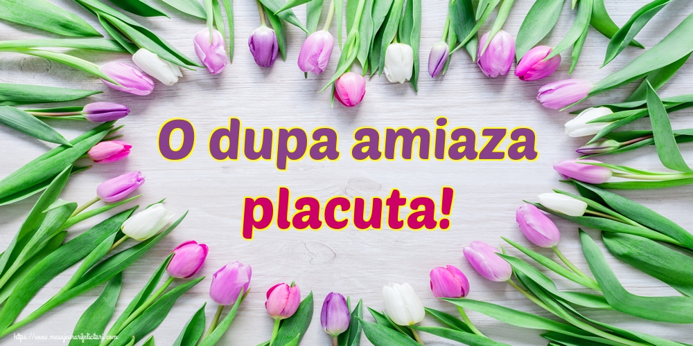 O dupa amiaza placuta!