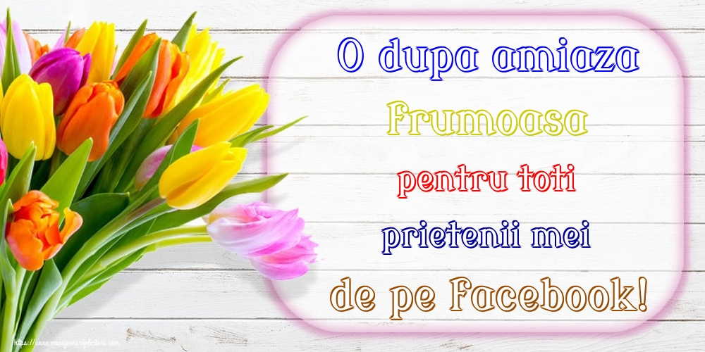 O dupa amiaza frumoasa pentru toti prietenii mei de pe facebook!