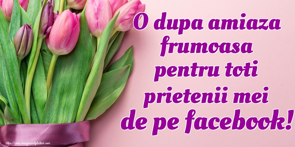 O dupa amiaza frumoasa pentru toti prietenii mei de pe facebook!