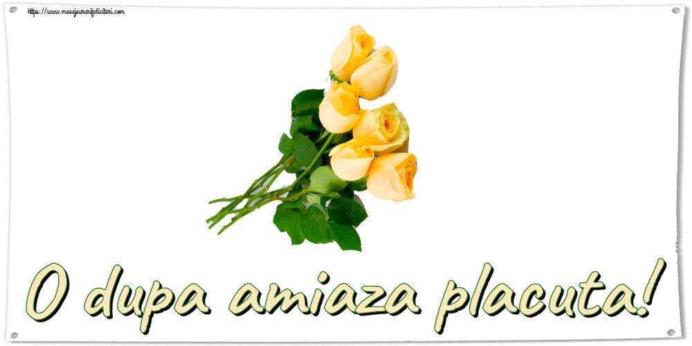 Amiaza O dupa amiaza placuta! ~ șapte trandafiri galbeni