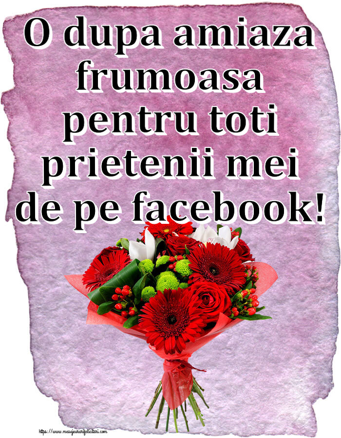 Amiaza O dupa amiaza frumoasa pentru toti prietenii mei de pe facebook! ~ buchet cu gerbere