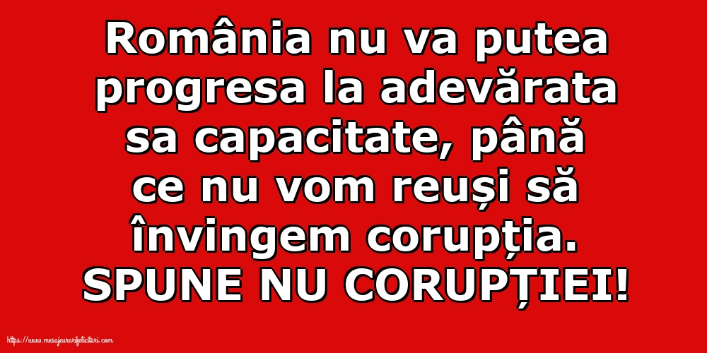 Ziua Internațională Anticorupție SPUNE NU CORUPȚIEI!