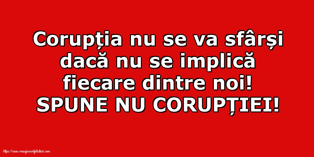 Imagini de Ziua Internațională Anticorupție - SPUNE NU CORUPȚIEI! - mesajeurarifelicitari.com
