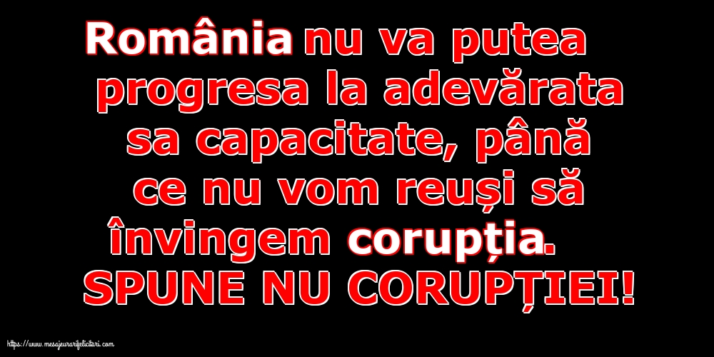 Imagini de Ziua Internațională Anticorupție cu mesaje - SPUNE NU CORUPȚIEI!