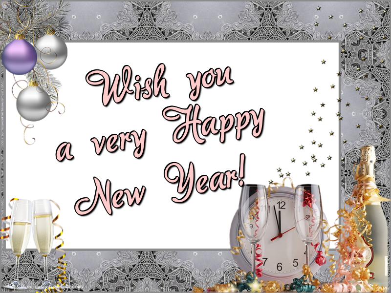 Felicitari de Anul Nou in Engleza - Wish you a very Happy New Year!