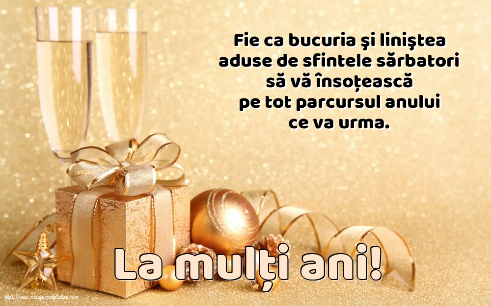 La mulți ani!